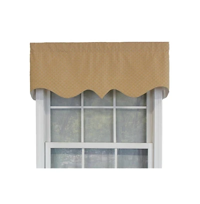 Rlf Home Passat Regal Valance Gold. 3" Rod Pocket 50"W x 17"L