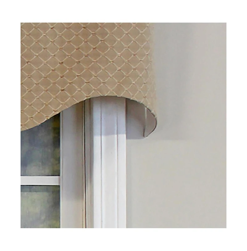 Rlf Home Passat Regal Valance Gold. 3" Rod Pocket 50"W x 17"L