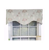 Rlf Home Modern Design Classic Fanfare Cornice Style Window Valance 50" x 17" Light Green