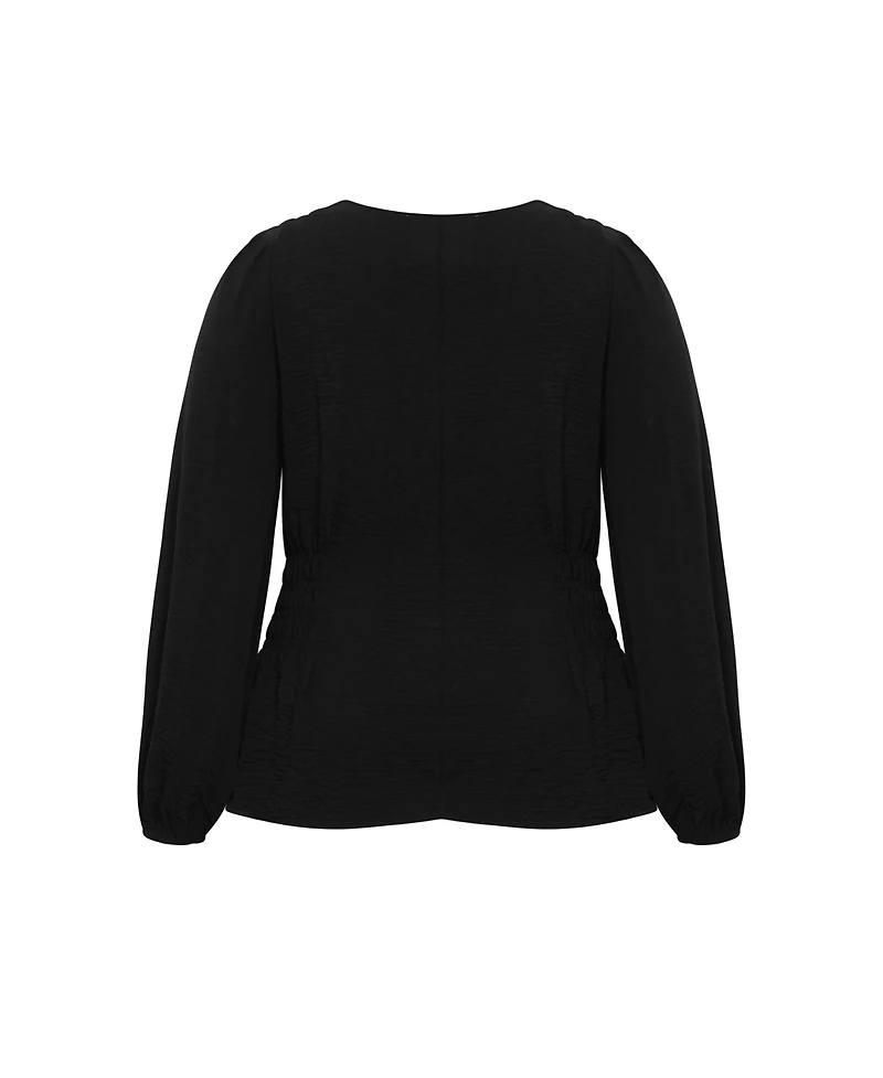 City Chic Women's Cara Long Sleeve Top