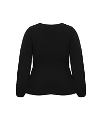 City Chic Women's Cara Long Sleeve Top