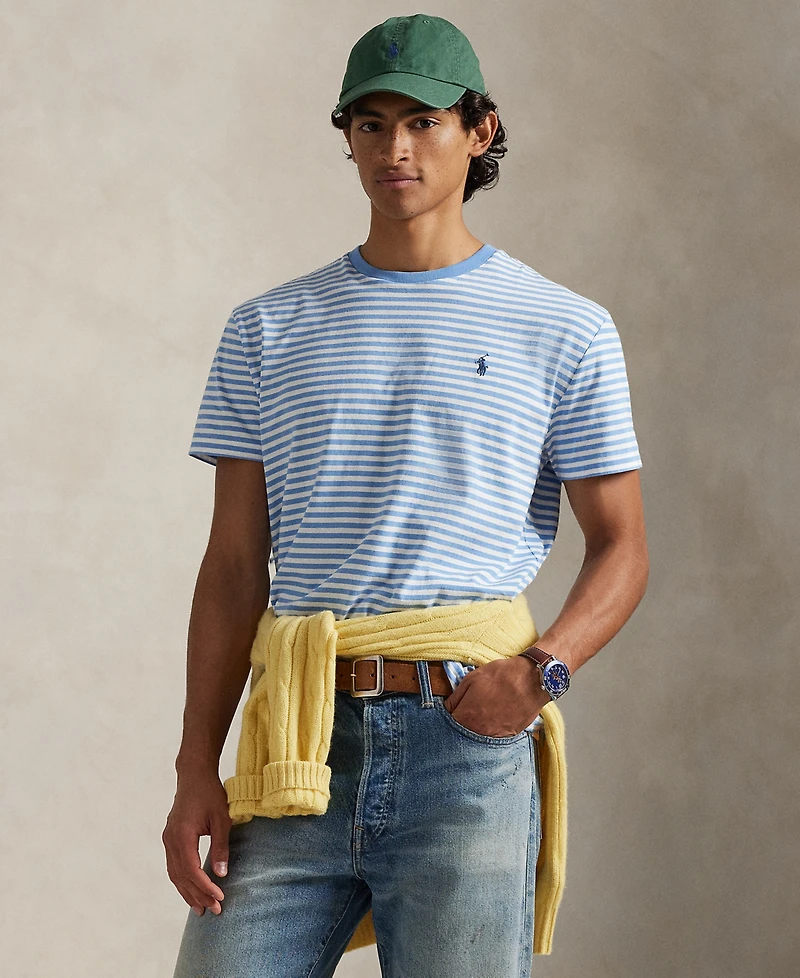 Polo Ralph Lauren Men's Classic-Fit Striped Cotton Jersey T-Shirt