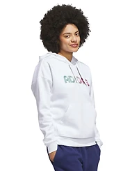 adidas Women's Wordmark Graphic Hooded Sweatshirt