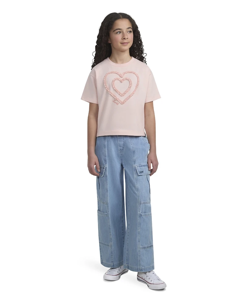 Levi's Girls S-xl Meet and Greet Heart Short-Sleeve T-Shirt
