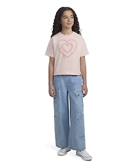 Levi's Girls S-xl Meet and Greet Heart Short-Sleeve T-Shirt