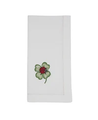 Saro Lifestyle Embr'D Lady Bug Hemstitch Napkin, Set of 6
