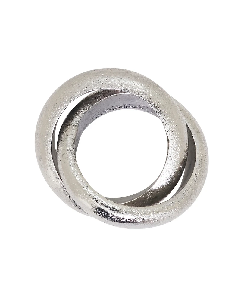 Saro Lifestyle Interlock Napkin Ring, Set of 4