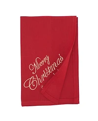 Saro Lifestyle Merry Bright Holiday Napkin, Set of 4