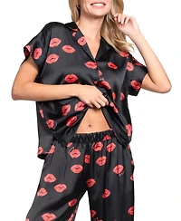 Midnight Bakery Women's Sleepwear Cosmic Satin Pj Set