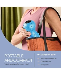 Lifepro 4-Speed Vibrating Massage Ball – Compact Peanut Foam Roller for Deep Tissue Massage, Mobility, and Muscle Recovery