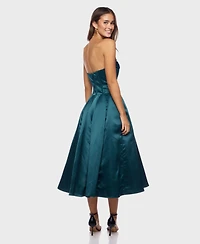 Alex & Sophia Juniors' Tea Length Hunter Dress