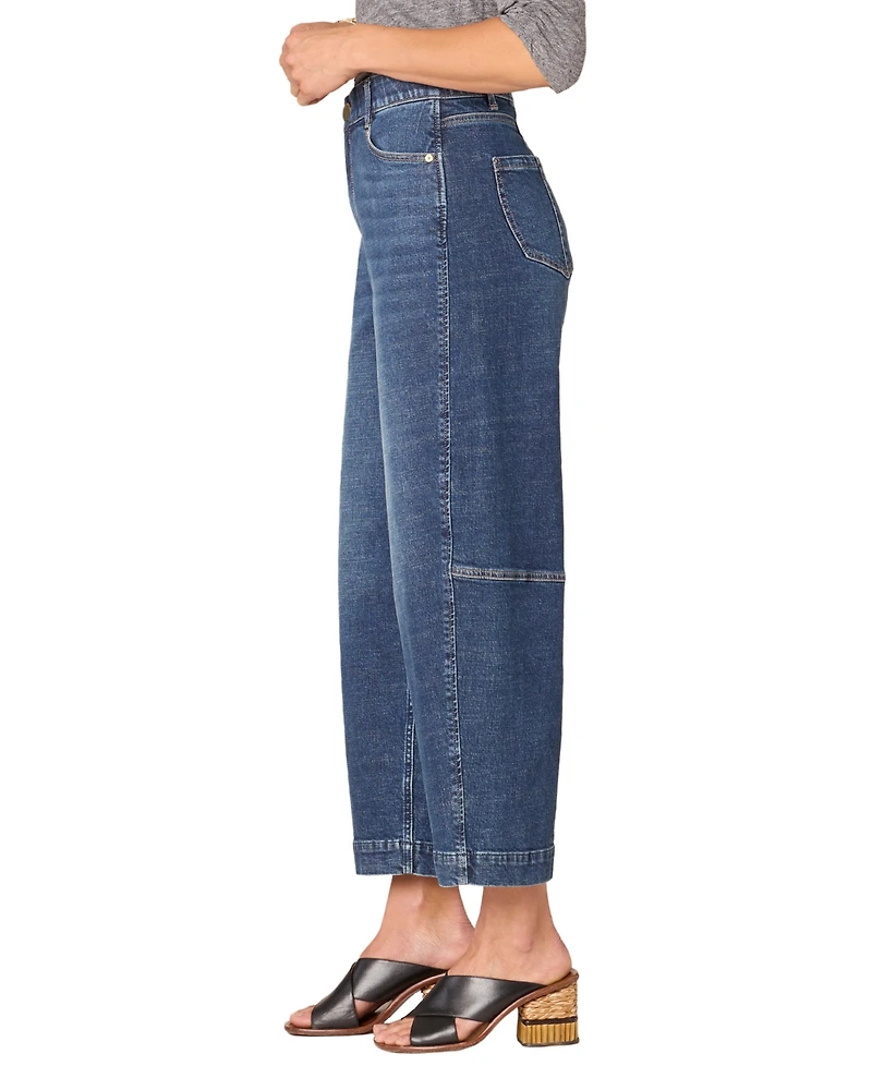 Democracy Petite Solution Skyrise Barrel Leg Jeans