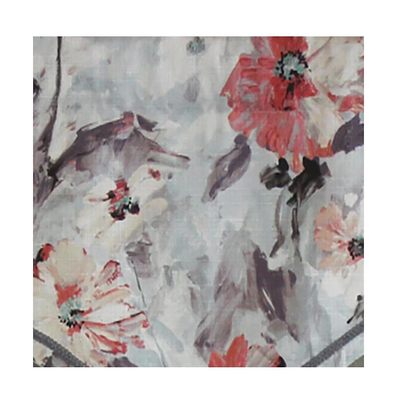 Rlf Home Tia Cornice Valance Primrose. 3" Rod Pocket, Elevated trim decor. 50"W X 17"L