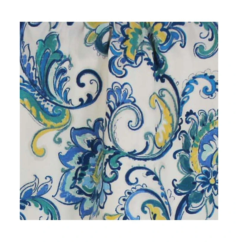 Rlf Home Sconset Rega Style 3" Rod Pocket Valance 50" x 17" Cornflower by Rlf Home