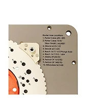 JessEm 03110 Mast-r-Plate Stainless Steel Mounting Plate for 9-1/4 x 11-3/4" Table Tops