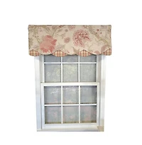 Rlf Home Venetia Petticoat 3" Rod Pocket Lining Luxurious and Elegant Window Treatment Valance 50" x 15" Pink