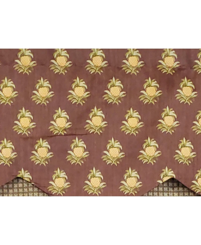 Rlf Home 3" Rod Pocket High Quality Fabric Cherry Vine D-Regal Valance for Windows 50" x 17" Rose