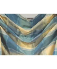 Rlf Home 4" Top Tab High Quality Fabric Duncaster 2-Scoop Victory Swag for Windows 40" x 25" Porcelain