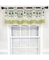 Rlf Home 4" Top Tab High Quality Fabric Viviana Tab Valance for Windows 50" x 16" Natural