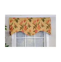 Rlf Home Luxurious Modern Design Classic Garland Regal Style Window Valance 50" x 17" Gold