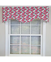 Rlf Home Sandias Cornice Valance - 100% Cotton with Ivory Lining 50" x 17" Cream