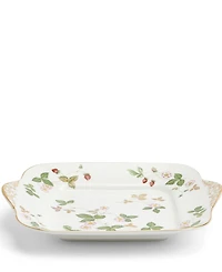 Wedgewood Wild Strawberry Square Cake Plate