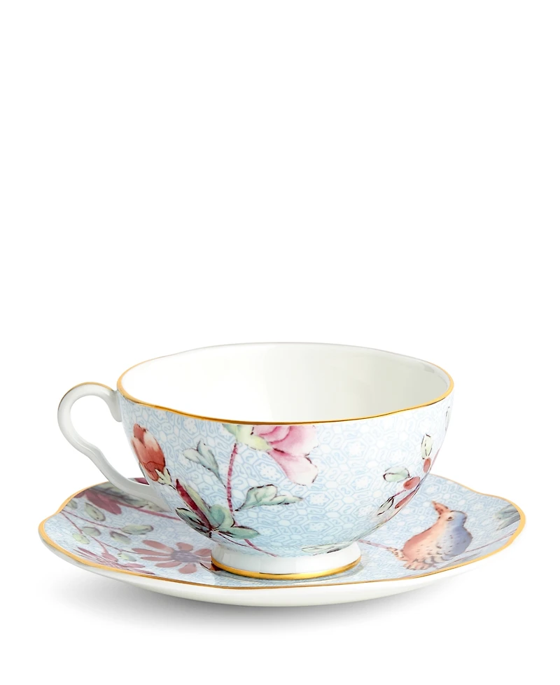 Wedgwood Blue Cuckoo Teacup and Saucer