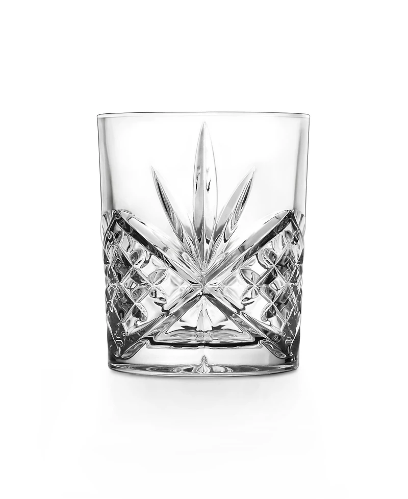 Godinger Dublin Crystal Double Old-Fashioned Glasses, Set of 8
