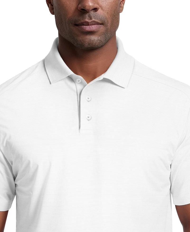 Pga Tour Men's Solid Cooling Texture Polo Shirt