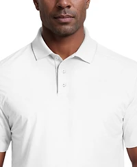 Pga Tour Men's Solid Cooling Texture Polo Shirt