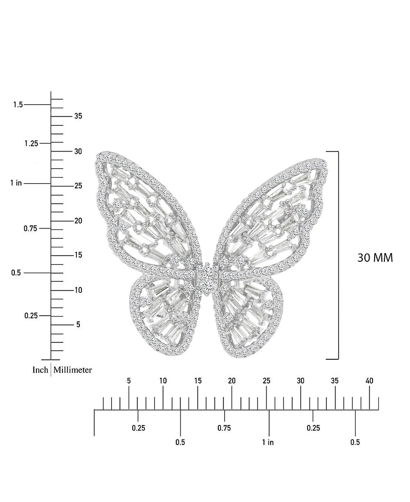 Macy's Cubic Zirconia Butterfly Pin Brooch