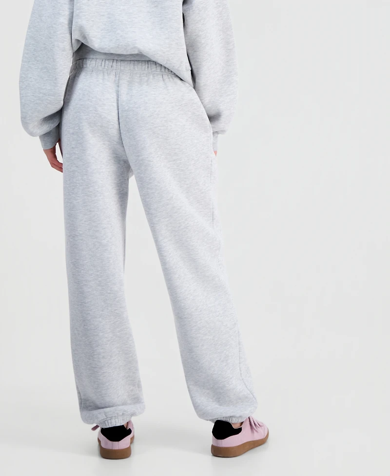 Madden Girl Juniors' Inner Beauty Fleece Jogger Pants
