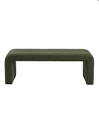 Ink+Ivy Steve 52"W Boucle Waterfall Bench