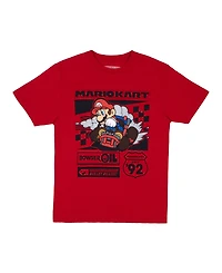Nintendo Big Boys Super Mario Kart 3 Piece Crewneck T-Shirt Bundle Set