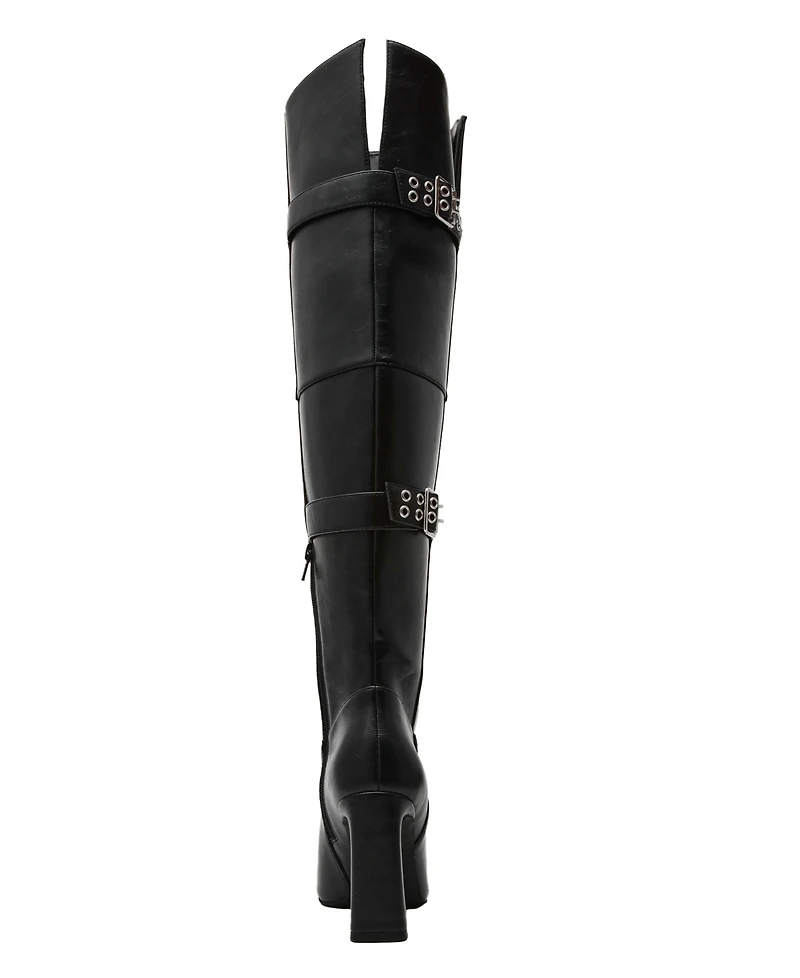 Wild Pair Women's Vivii Over-The-Knee Buckle Boots, Macy's Exclusive