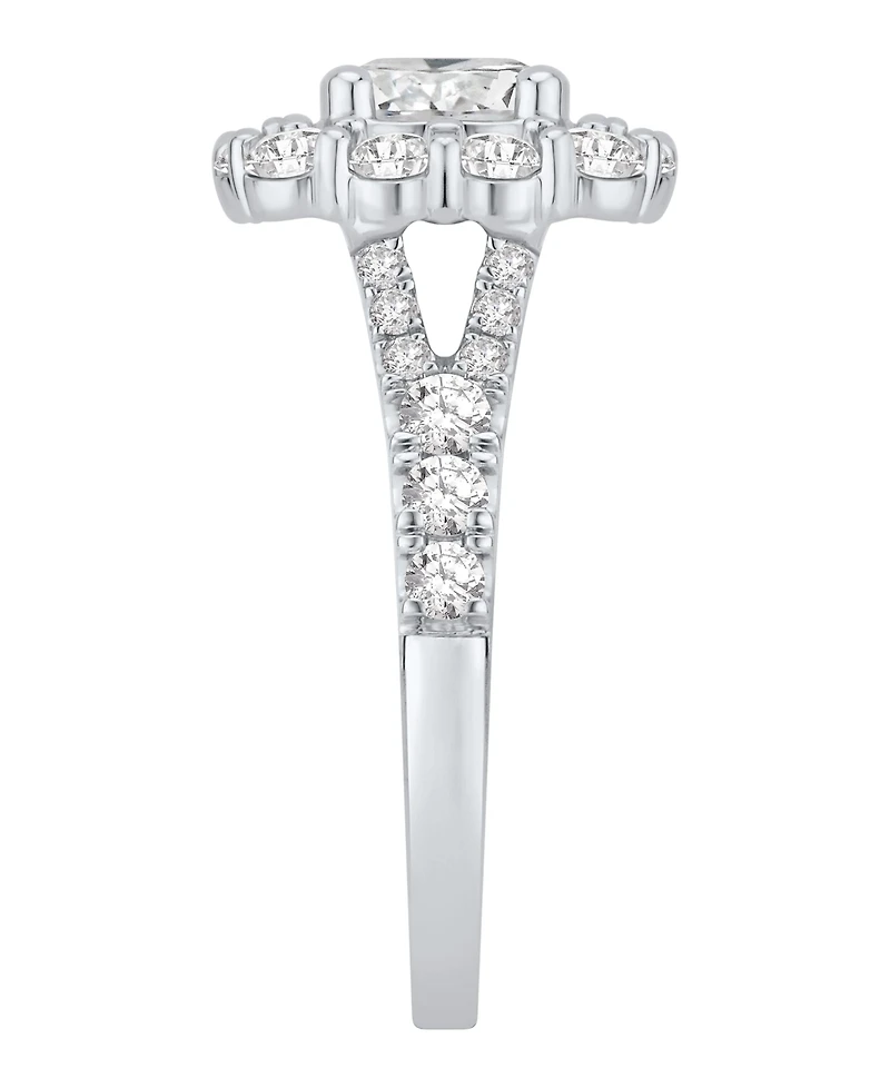 Macy's Diamond Halo Engagement Ring (2-1/2 ct. t.w.) in 14K White Gold