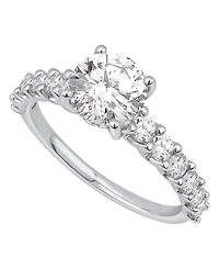 Macy's Diamond Solitaire Plus Ring (3 ct. t.w.) in 14K White Gold