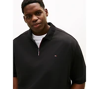 Tommy Hilfiger Men's Big & Tall Zippered Polo Shirt