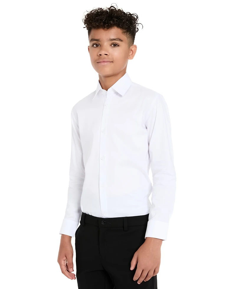 Kenneth Cole Reaction Boys 5-7 Button Front Dress Shirt