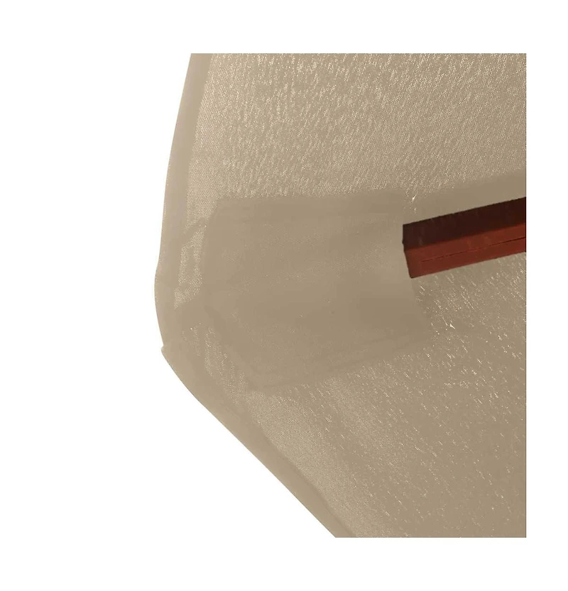 Garden Parasol with Wooden Pole 137.8" Taupe