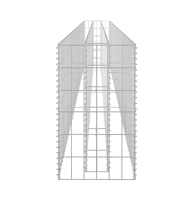 Gabion Raised Bed Galvanized Steel 141.7"x11.8"x23.6"