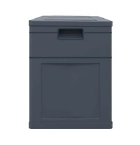vidaXL Patio Storage Box 84.5 gal Black