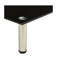 Tv Stand Black 31.5"x13.8"x6.7" Tempered Glass