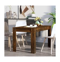 Dining Table Smoked Oak 55.1"x29.3"x29.9" Engineered Wood