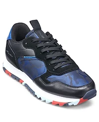 Karl Lagerfeld Paris Men's Camo Runner Sawtooth Sole Sneaker