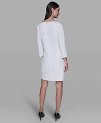 Karl Lagerfeld Paris Women's Scuba Crepe Sheath Dress