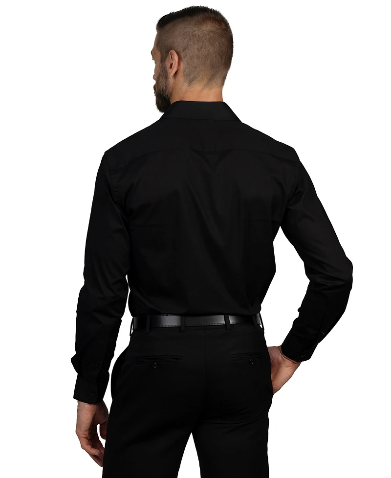 Vince Camuto Men's Solid Slim-Fit Dress Shirt