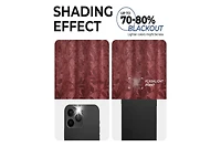 Superior Modern Leaves Room Darkening Grommet Top Curtain Panels