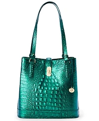 Brahmin Fiora Melbourne Embossed Leather Shoulder Bag