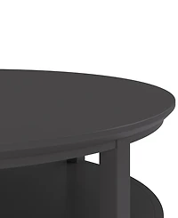 Furniture 47" Solid Wood Hedworth Round Coffee Table